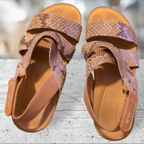 Clark's artisan strappy open toe sling back sandal 8.5 - Picture 8 of 15